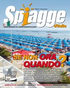 Spiaggie d'Italia 29 - da Gennaio a Marzo 2013 | TRUE PDF | Trimestrale | Sport | Impianti | Professionisti
Spiagge d'Italia viene distribuita gratuitamente esclusivamente agli operatori professionali italiani del settore turistico-balneare, ovvero aziende fornitrici e imprese commerciali che operano su una spiaggia «attrezzata».