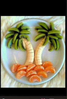 fruit carving with banana