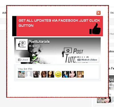 Facebook Popup Likebox For Blogger Screen shot