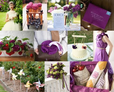 Red and purple would make a great colour scheme for a winter wedding