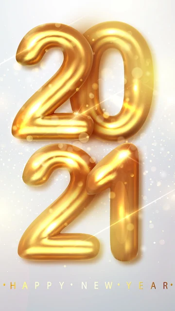 2021 Happy New Year iPhone Wallpaper