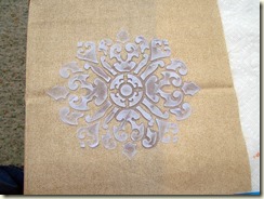 cream thru stencil