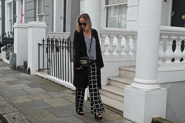 ASOS wide legged trousers by What Laura did Next