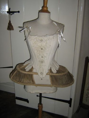 antique corset stomacher