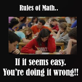 Funny Quotes Rules of Math If it seems easy