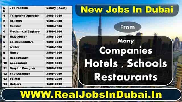 Jobs In Dubai For Indians
