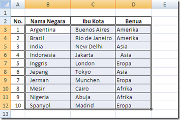Sorting Microsoft Excel 8