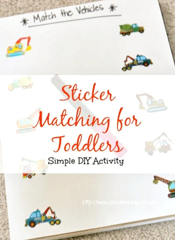 sticker matching game for toddlers