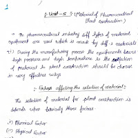 Pharmaceutical Engineering Unit:- 2 Notes PDF