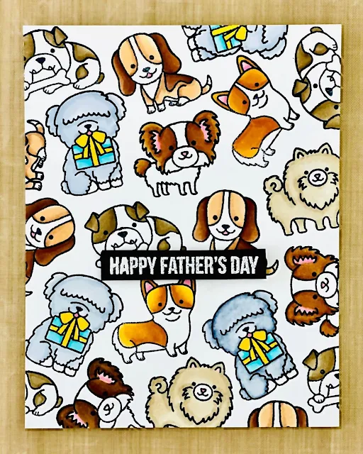 Sunny Studio Stamps: Party Pups Customer Card by G Designs 19