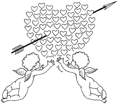 Angel Coloring Pages on Baby Angel For Heart Valentine Coloring Pages    Disney Coloring Pages