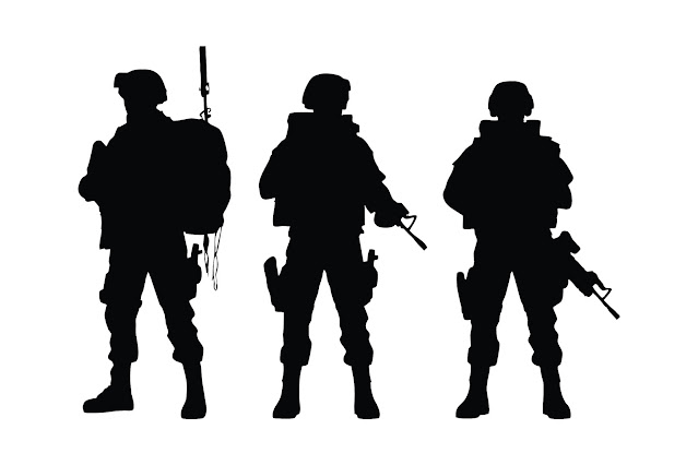 Special infantry unit silhouette bundle free download