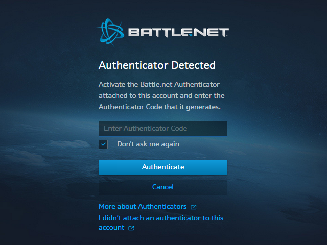 Battle Net Mobile Authenticatorの登録 Hearthstone Dojo