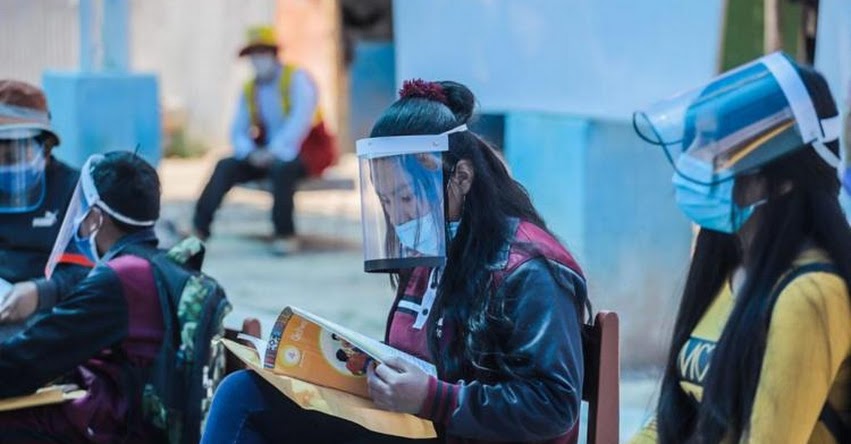 DE VUELTA A CLASES: 83 escolares retornaron al colegio en el centro poblado San Cristóbal - Arequipa