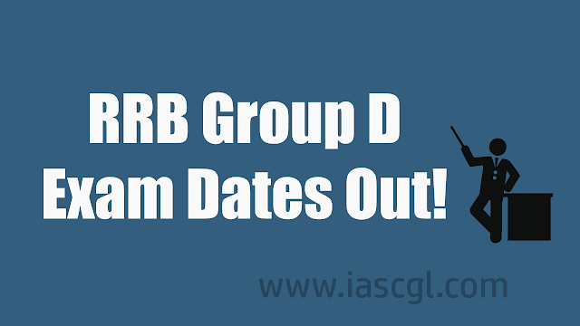 Railway RRB Group D 2018 Exam Date