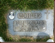 Scolaro Rose b 1886 Gravestone