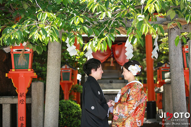 京都の祇園で前撮りロケーション撮影