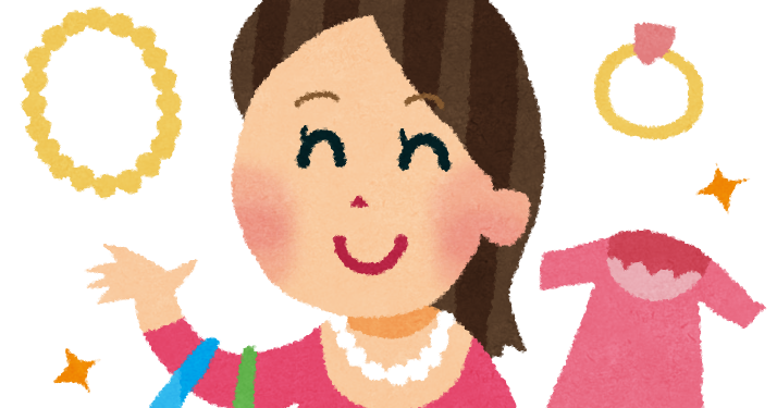 ショッピングのイラスト 買い物をしている女性 かわいいフリー素材集 いらすとや