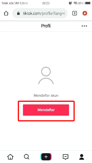 Cara (Bikin Akun) Daftar Tiktok Melalui HP, Komputer, dan Browser 08