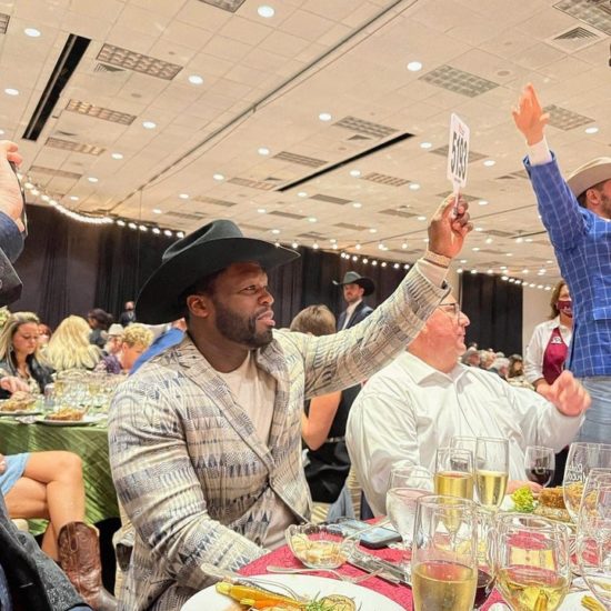 50Cent Bid A Bottle Of Wine For ₦66.5 Million In Texas But Lost (Photo)