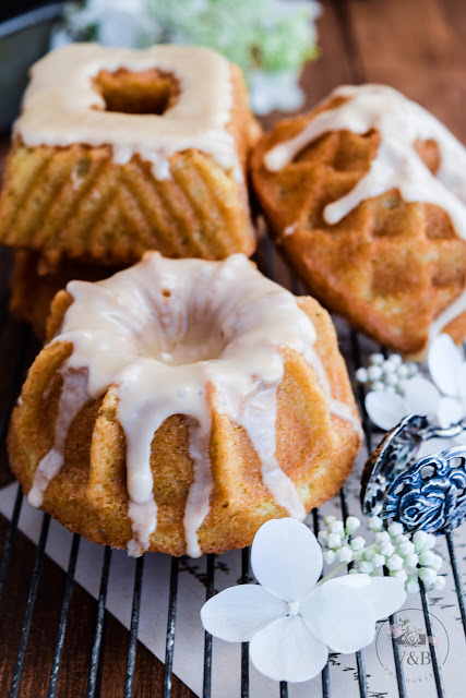 mini bundts de vainilla y te negro