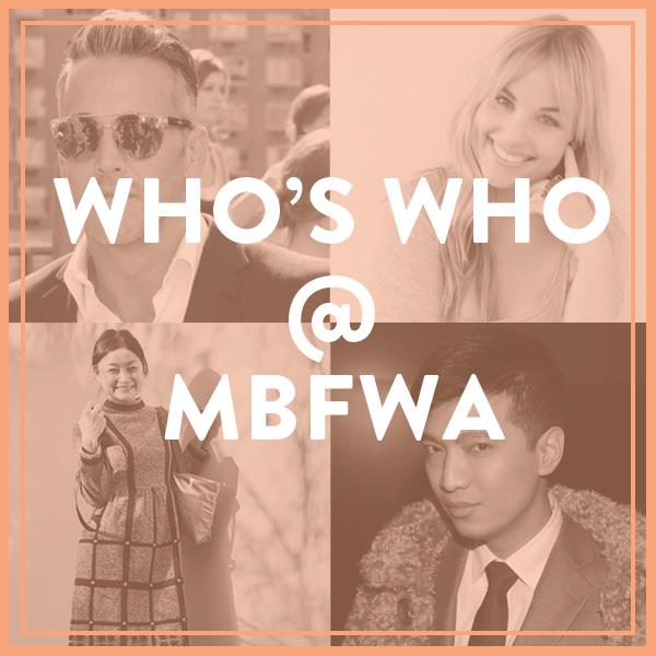 Who's Who at Mercedes-Benz Fashion Week Australia