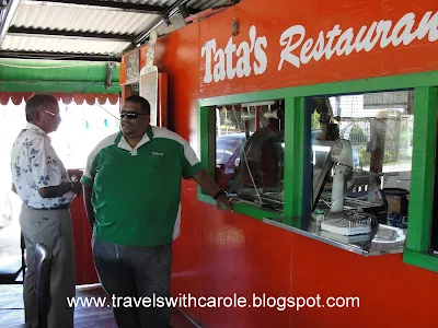 order window at Tata’s Curry Restaurant in Fiji