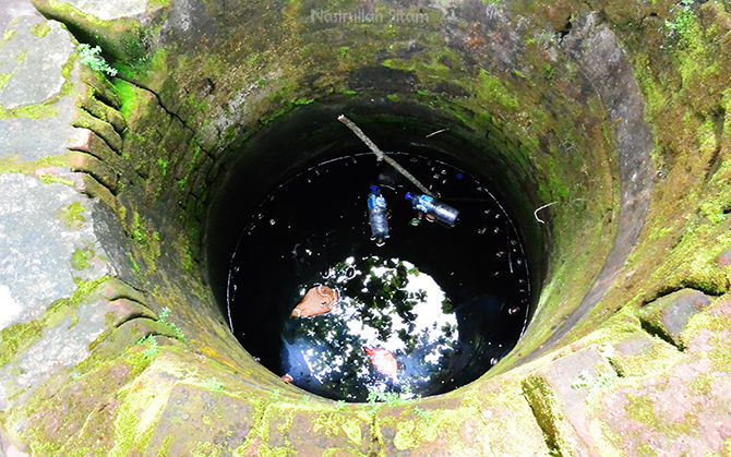 Sumur tua di dekat area terowongan