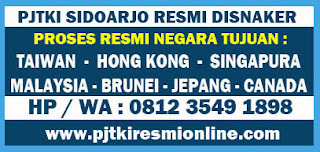 PJTKI, SIDOARJO, RESMI, DISNAKER, DEPNAKER