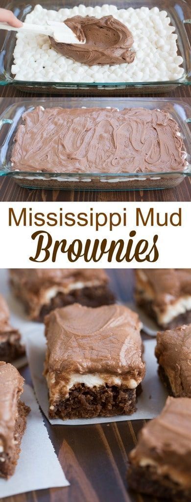 MISSISSIPPI MUD BROWNIES #brownies #browniesrecipe #mississippi #desserts
