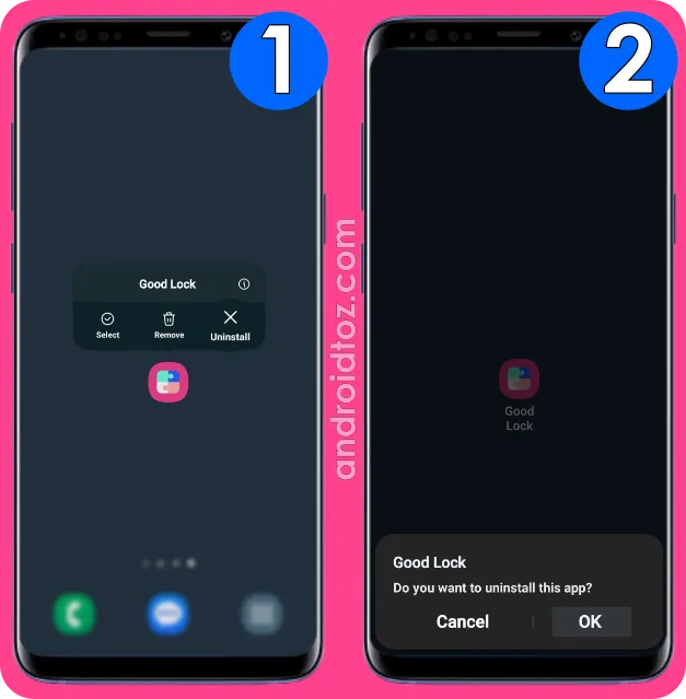 Uninstall Good Lock App