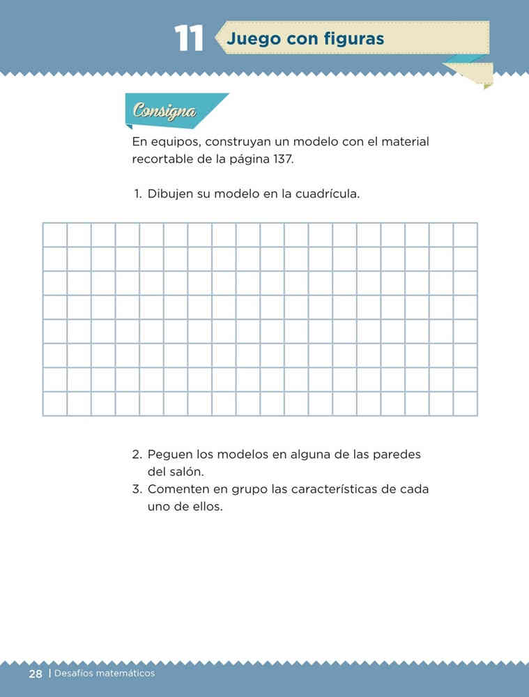 Juego con figuras - Desafío 11 Desafíos Matemáticos primer grado