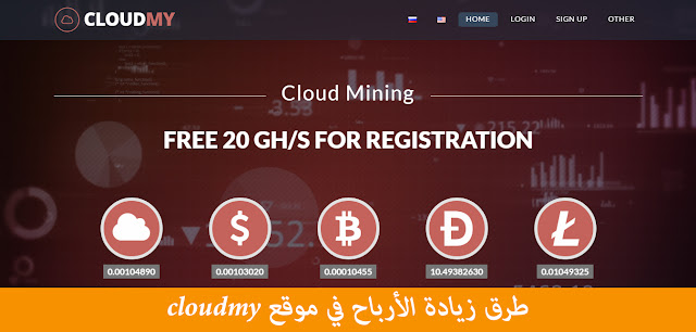 طرق زيادة الأرباح في موقع cloudmy