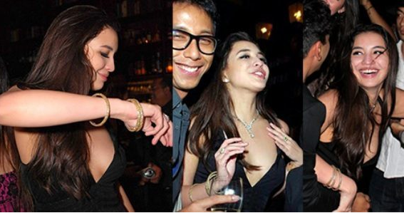 Seksi, Manohara Pinot Hot Pamer Payudara Montok Dengan Gaun Ketat