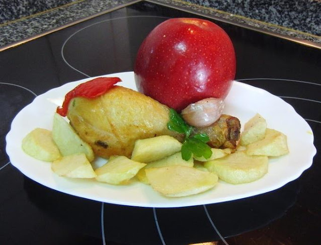 Empanada de pollo con manzana