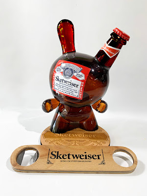 Sketweiser Custom 8” Dunny Resin Figure by Sket One