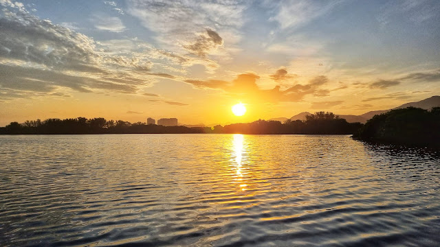 Pôr do Sol na Lagoa de Marapendi