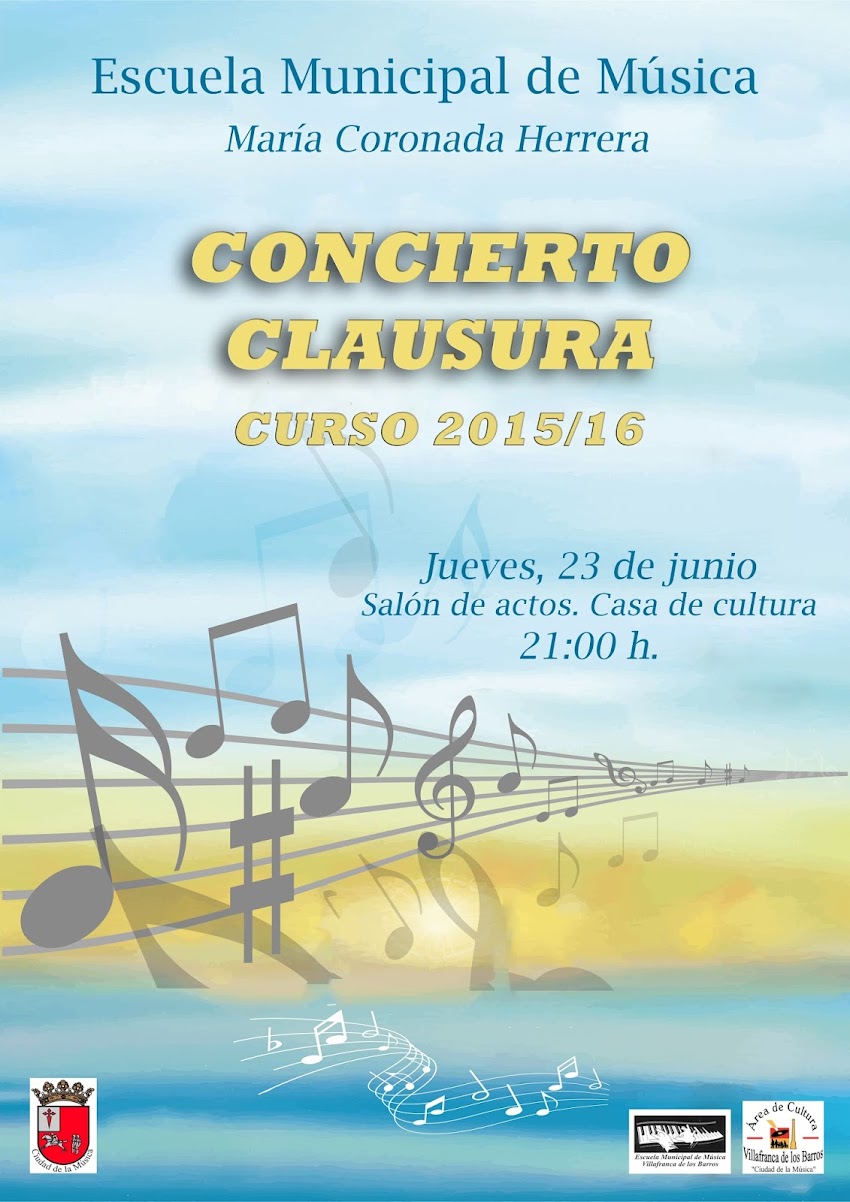 CONCIERTO DE CLAUSURA. Curso 15-16