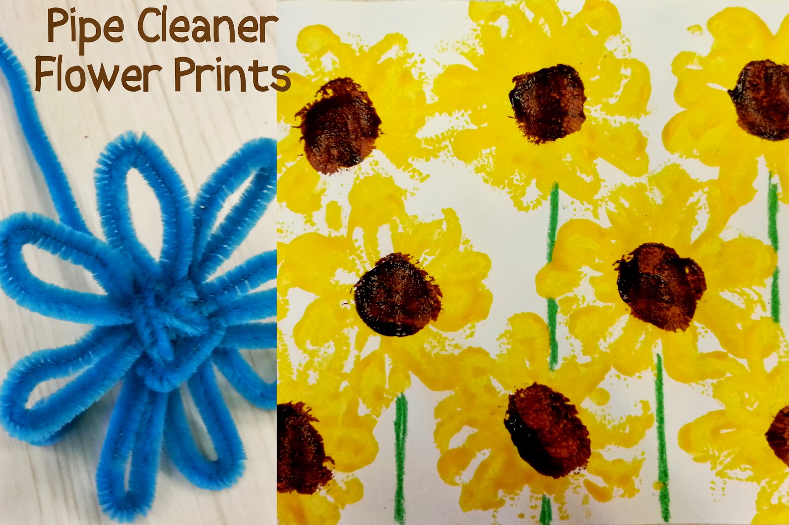 Download Choices for Children: Pipe Cleaner Sunflower Prints