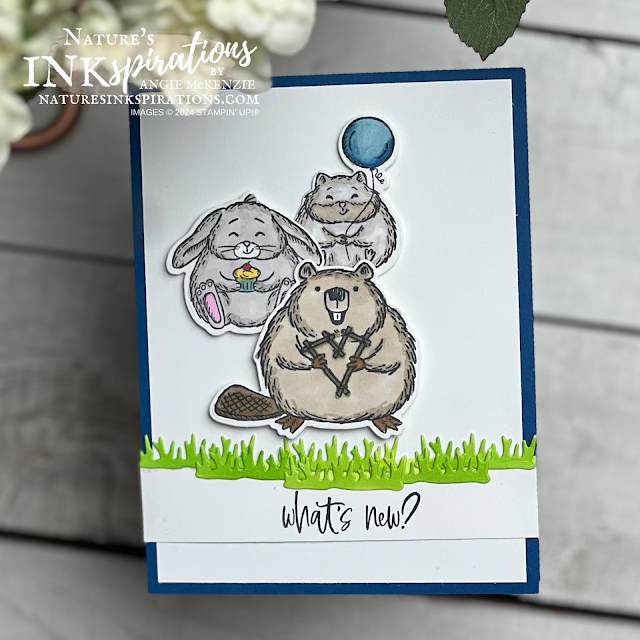 Fluffiest Friends birthday card | Nature's INKspirations by Angie McKenzie