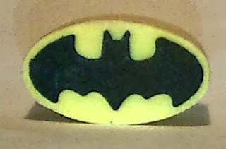 Front view of Batman pencil top eraser