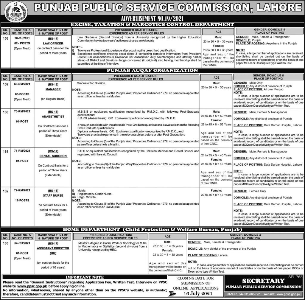 Punjab Public Service Commission (PPSC) Jobs 2021