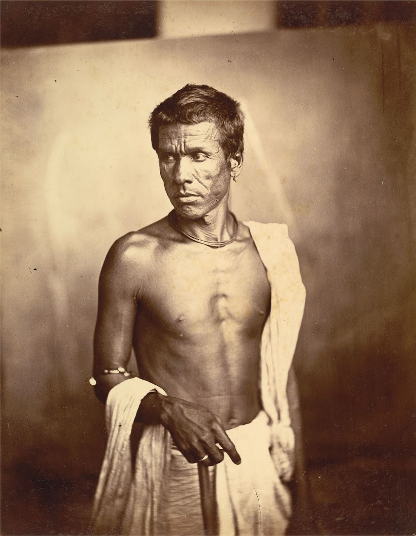 Vintage Portrait Photograph of an Indian Man from Eastern Bengal - 1860's