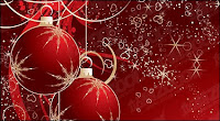 free red balls christmas wallpaper