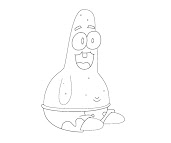 #5 Patrick Star Coloring Page