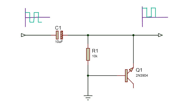 Transistor BE junction as clamping diode