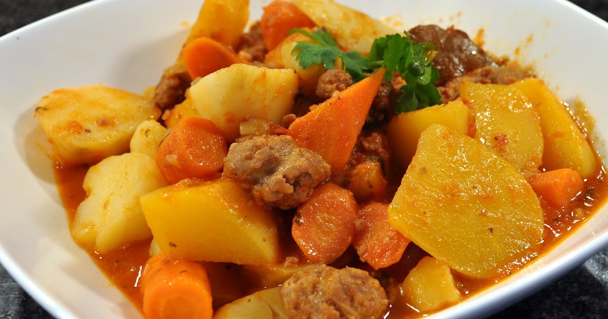 Yum!Panda: Italian Sausage with Root Vegetables Stew