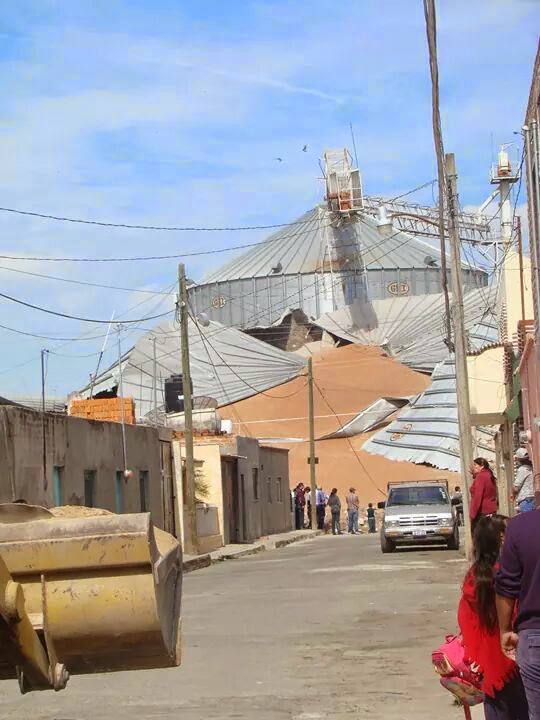 Susto por estallido  de silo en Pegueros