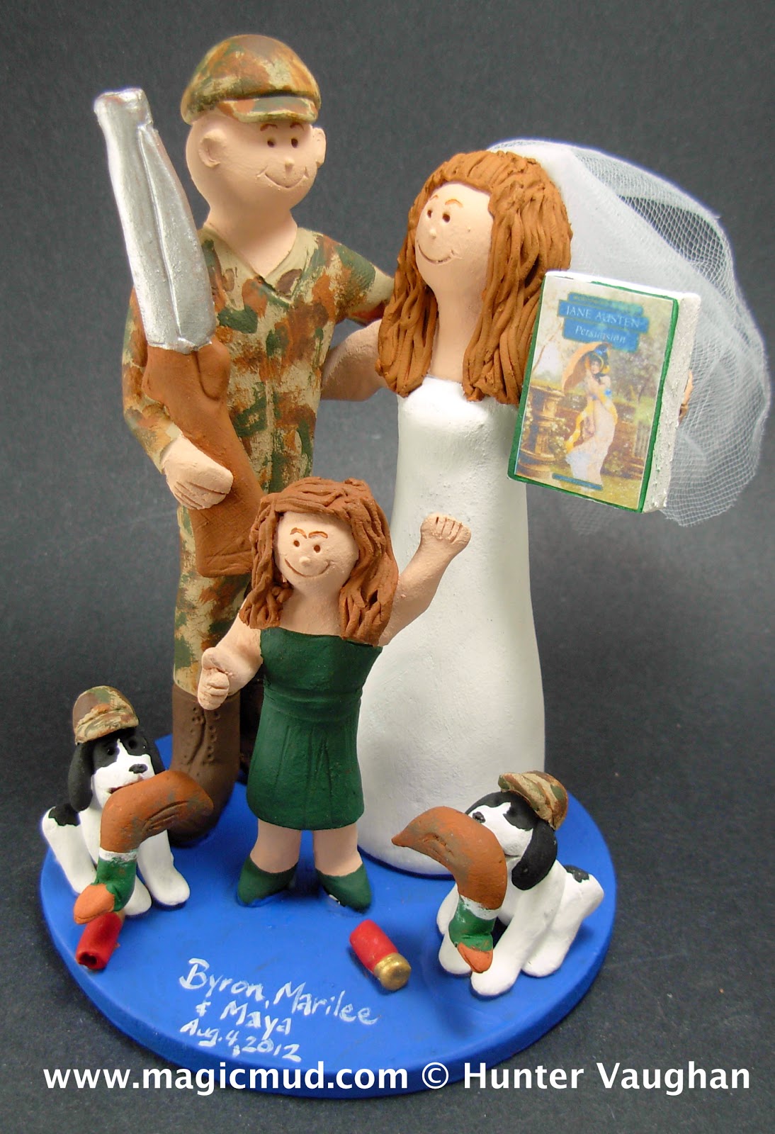 custom wedding  cake  toppers  Wedding  Cake  Topper  with Daughter 
