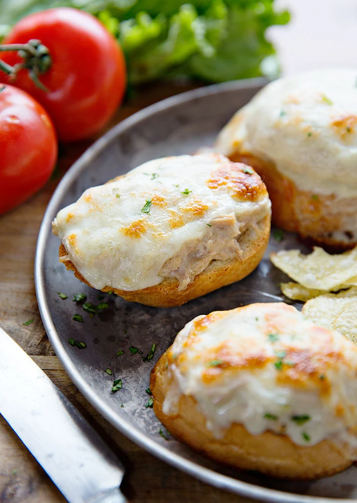 TUNA MELT RECIPE WITH TOMATO RELISH